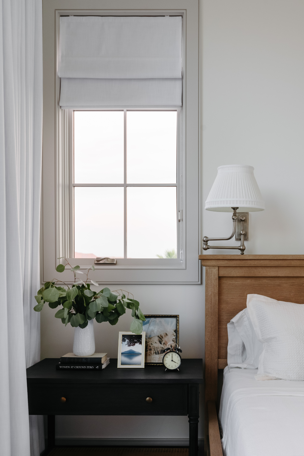 Nightstand with greenery